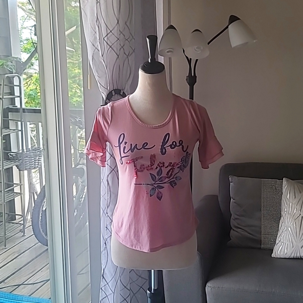 Belle du Jour kids dark pink blouse size L